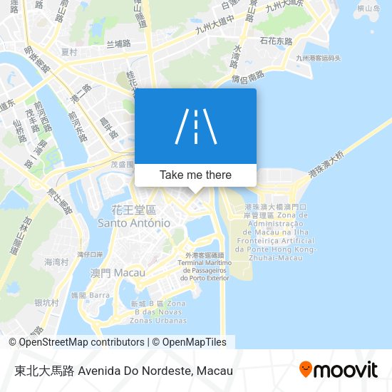 東北大馬路 Avenida Do Nordeste map