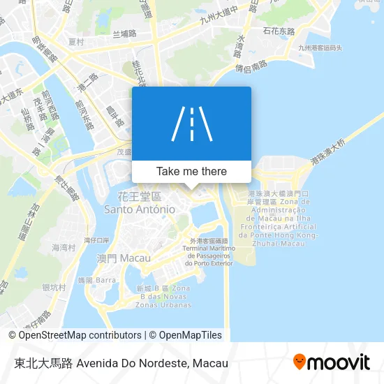 東北大馬路 Avenida Do Nordeste map