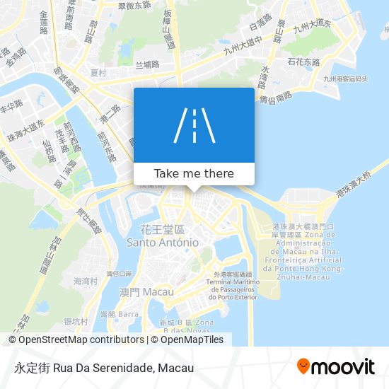 永定街 Rua Da Serenidade map