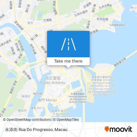 永添街 Rua Do Progresso map
