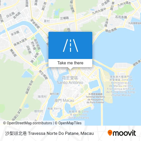 沙梨頭北巷 Travessa Norte Do Patane地圖