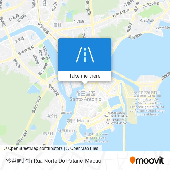 沙梨頭北街 Rua Norte Do Patane地圖