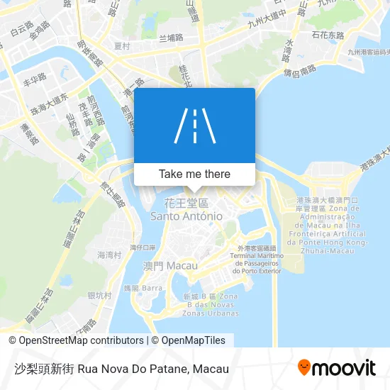 沙梨頭新街 Rua Nova Do Patane地圖