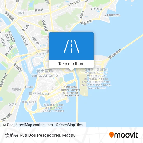 漁翁街 Rua Dos Pescadores地圖