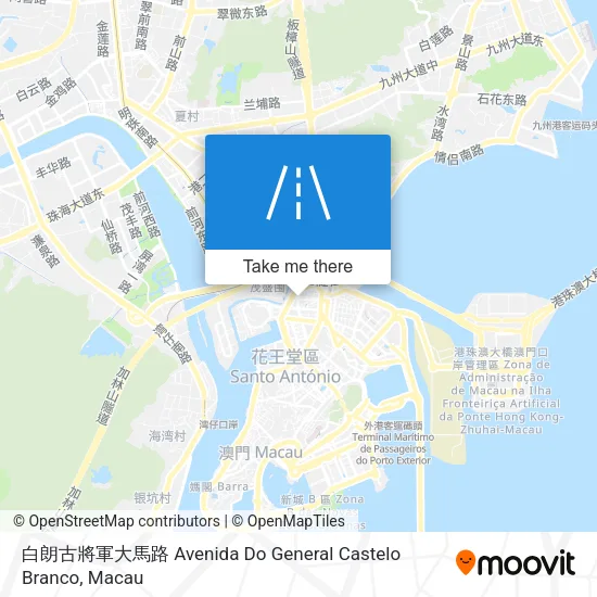 白朗古將軍大馬路 Avenida Do General Castelo Branco地圖