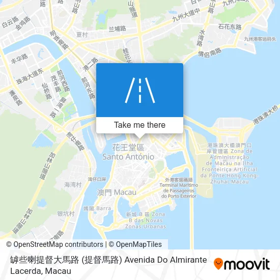 罅些喇提督大馬路 (提督馬路) Avenida Do Almirante Lacerda map