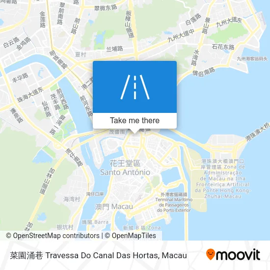菜園涌巷 Travessa Do Canal Das Hortas map