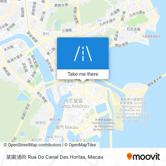 菜園涌街 Rua Do Canal Das Hortas map