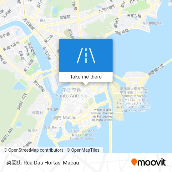 菜園街 Rua Das Hortas map