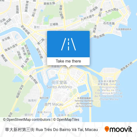 華大新村第三街 Rua Três Do Bairro Vá Tai map