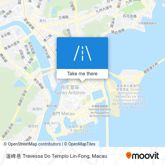 蓮峰巷 Travessa Do Templo Lin-Fong map