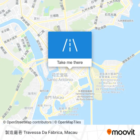製造廠巷 Travessa Da Fábrica地圖
