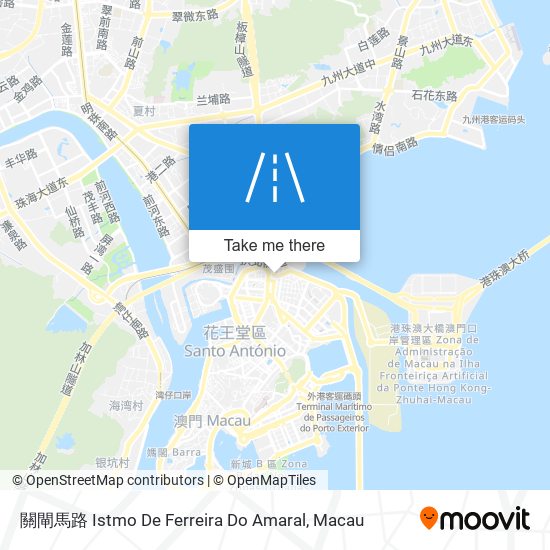 關閘馬路 Istmo De Ferreira Do Amaral map