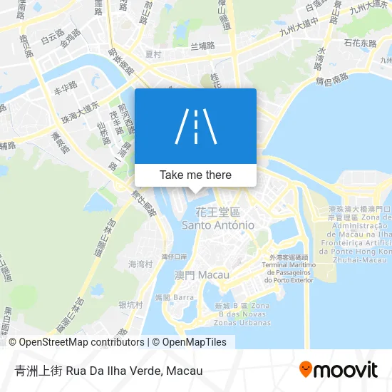青洲上街 Rua Da Ilha Verde map