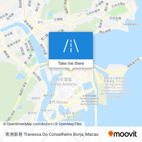 青洲新巷 Travessa Do Conselheiro Borja地圖