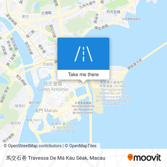 馬交石巷 Travessa De Má Káu Séak map