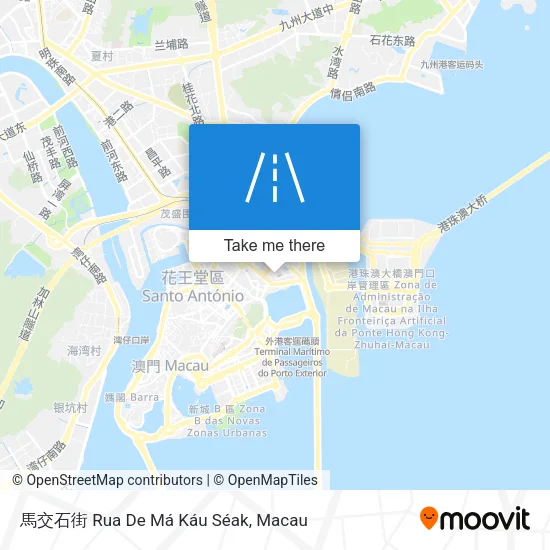 馬交石街 Rua De Má Káu Séak map
