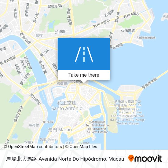 馬場北大馬路 Avenida Norte Do Hipódromo map