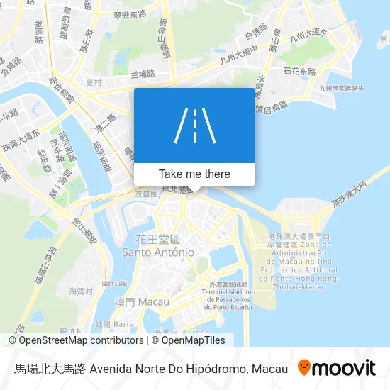 馬場北大馬路 Avenida Norte Do Hipódromo map