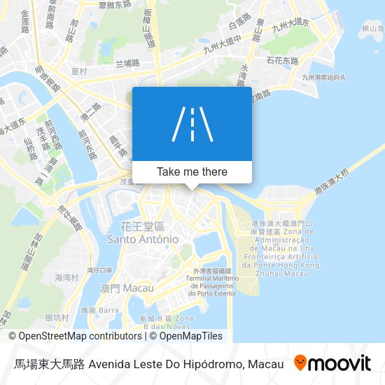 馬場東大馬路 Avenida Leste Do Hipódromo map