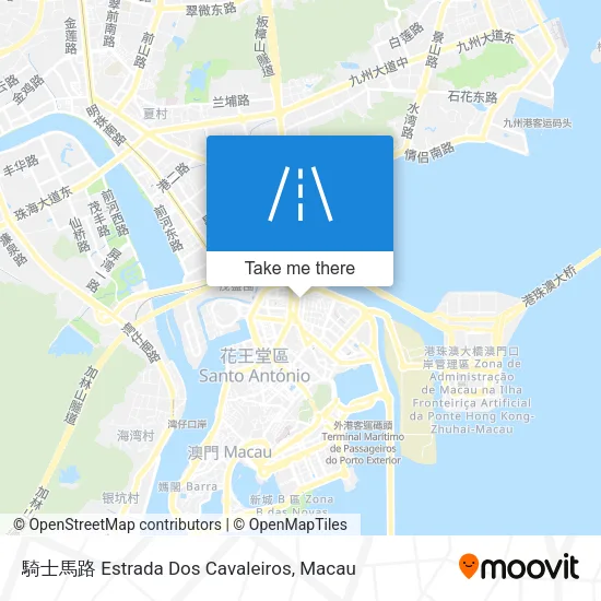 騎士馬路 Estrada Dos Cavaleiros map