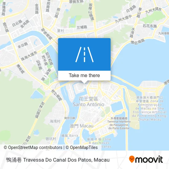 鴨涌巷 Travessa Do Canal Dos Patos map