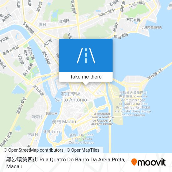黑沙環第四街 Rua Quatro Do Bairro Da Areia Preta地圖