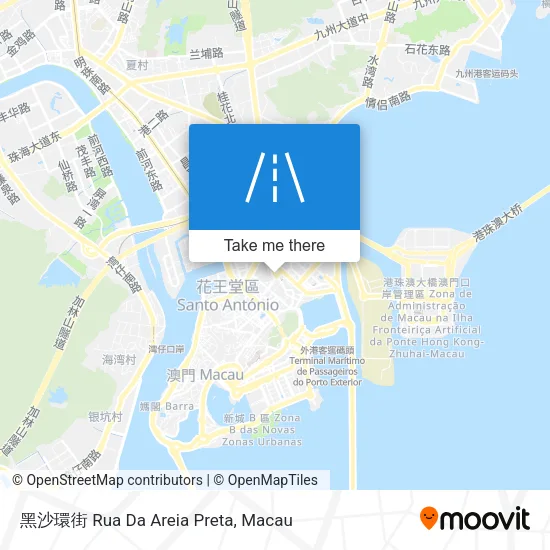 黑沙環街 Rua Da Areia Preta map