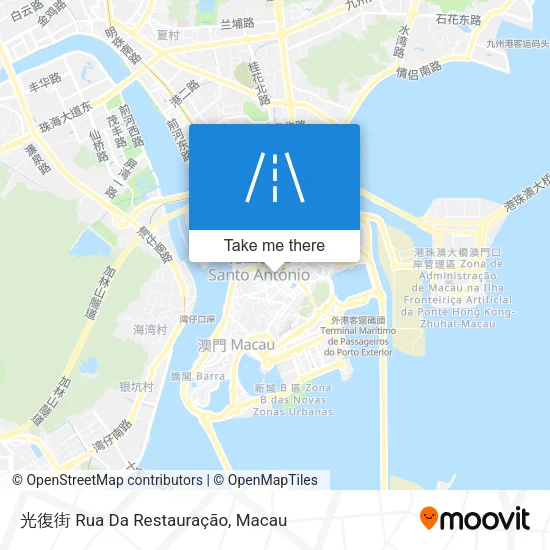 光復街 Rua Da Restauração map
