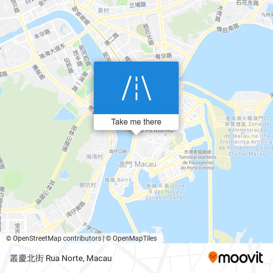 叢慶北街 Rua Norte map