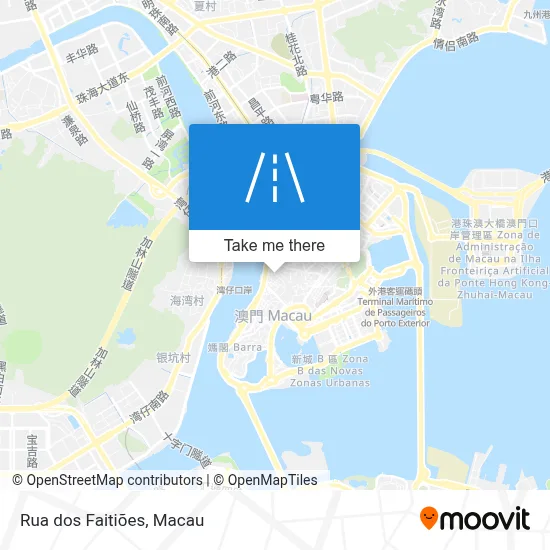 Rua dos Faitiões map