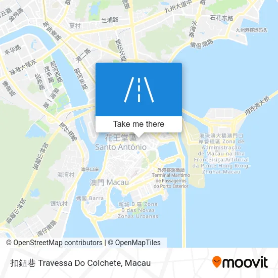 扣鈕巷 Travessa Do Colchete map