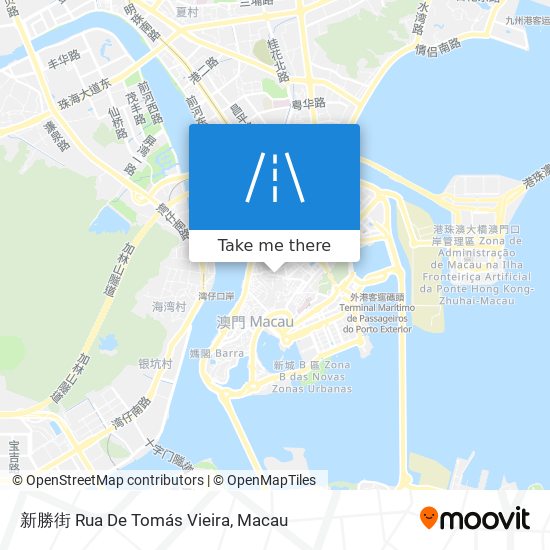 新勝街 Rua De Tomás Vieira map