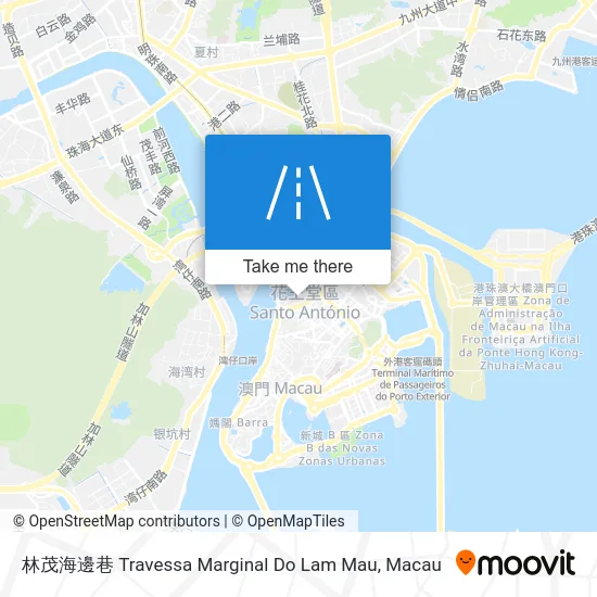 林茂海邊巷 Travessa Marginal Do Lam Mau map