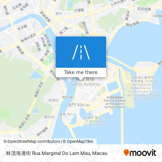 林茂海邊街 Rua Marginal Do Lam Mau map