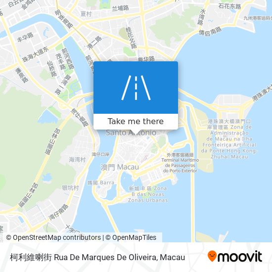 柯利維喇街 Rua De Marques De Oliveira map
