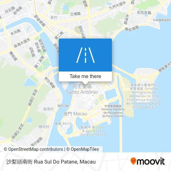 沙梨頭南街 Rua Sul Do Patane地圖