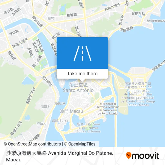 沙梨頭海邊大馬路 Avenida Marginal Do Patane地圖