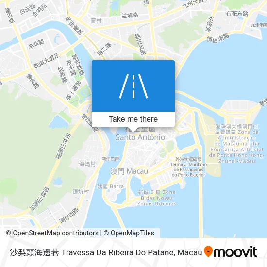 沙梨頭海邊巷 Travessa Da Ribeira Do Patane map