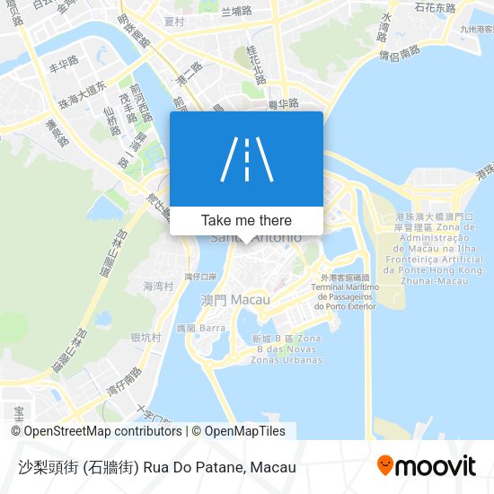 沙梨頭街 (石牆街) Rua Do Patane map