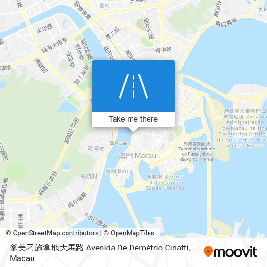 爹美刁施拿地大馬路 Avenida De Demétrio Cinatti map