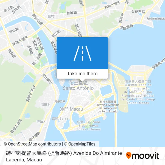罅些喇提督大馬路 (提督馬路) Avenida Do Almirante Lacerda map