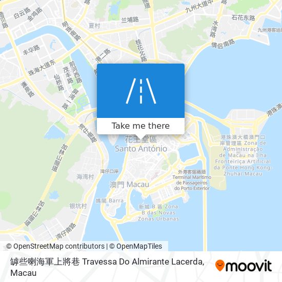 罅些喇海軍上將巷 Travessa Do Almirante Lacerda地圖