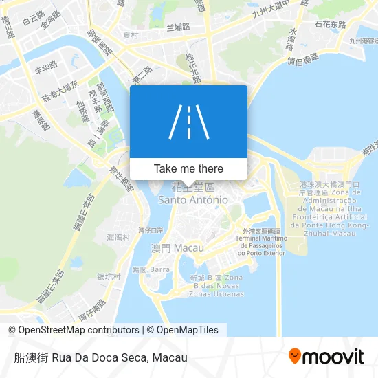 船澳街 Rua Da Doca Seca map