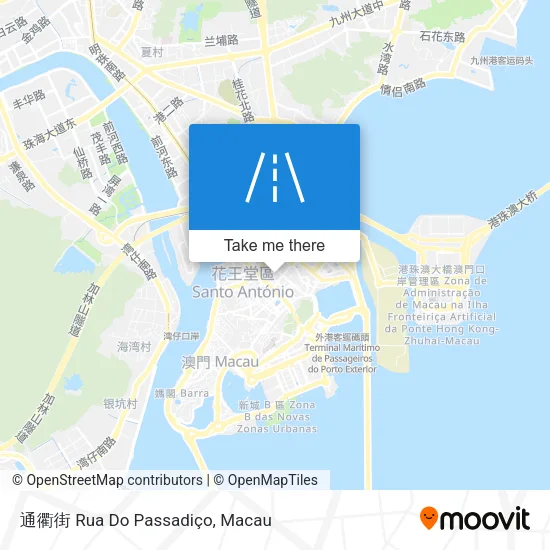 通衢街 Rua Do Passadiço map