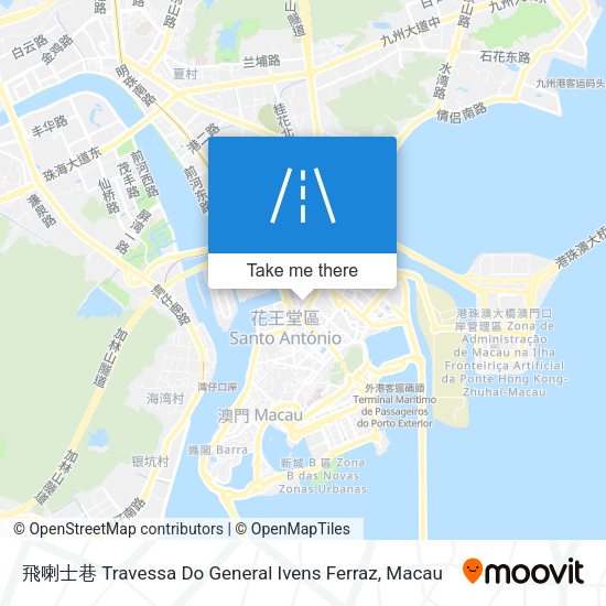 飛喇士巷 Travessa Do General Ivens Ferraz map