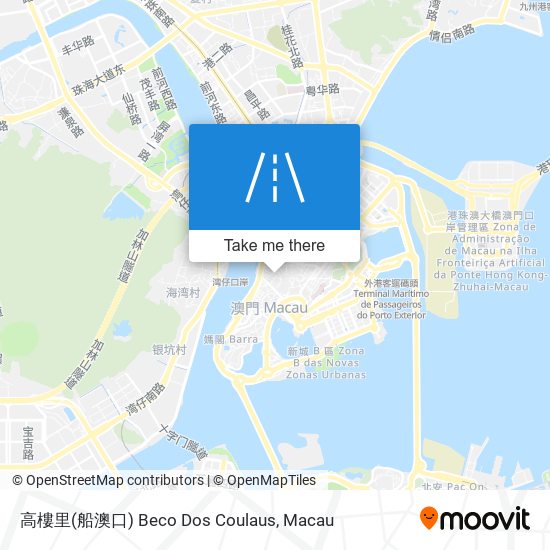 高樓里(船澳口) Beco Dos Coulaus地圖