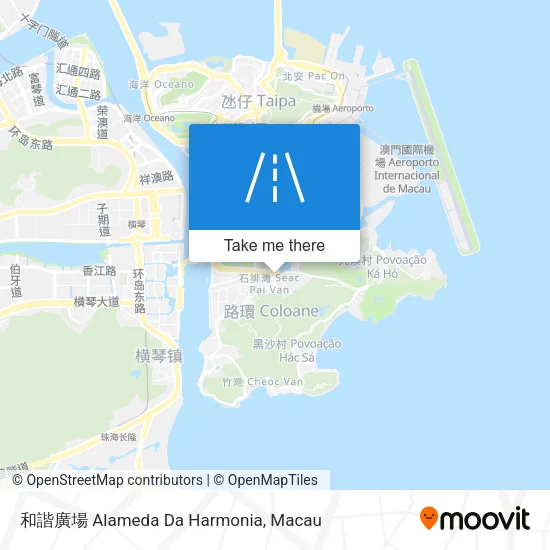 和諧廣場 Alameda Da Harmonia map