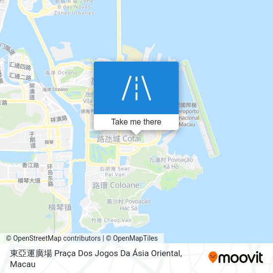 東亞運廣場 Praça Dos Jogos Da Ásia Oriental map