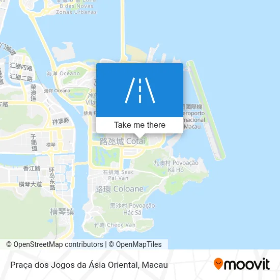 東亞運廣場 Praça Dos Jogos Da Ásia Oriental map